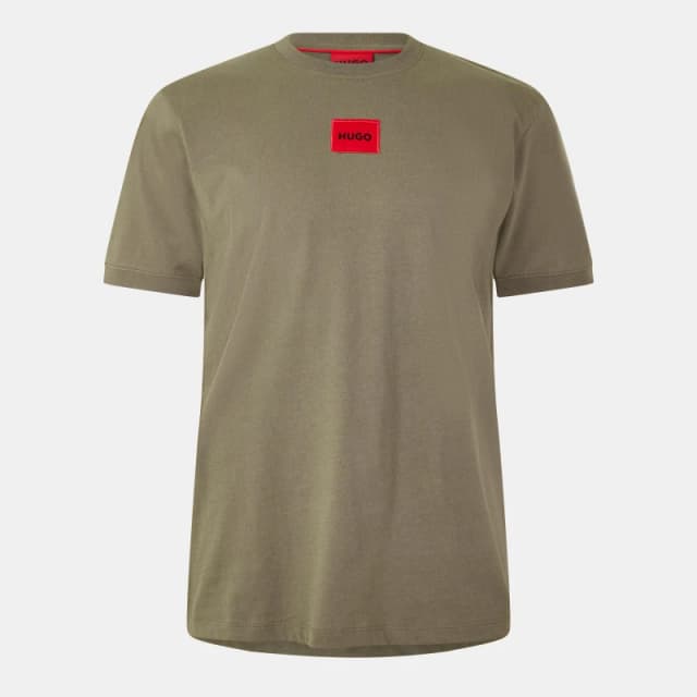 Hugo Mens Regular Fit Diragolino T-Shirt Med Grey 032 male S
