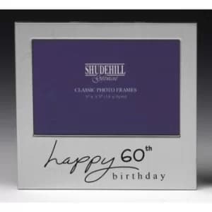 Satin Silver Occasion Frame 60th Birthday 5x3