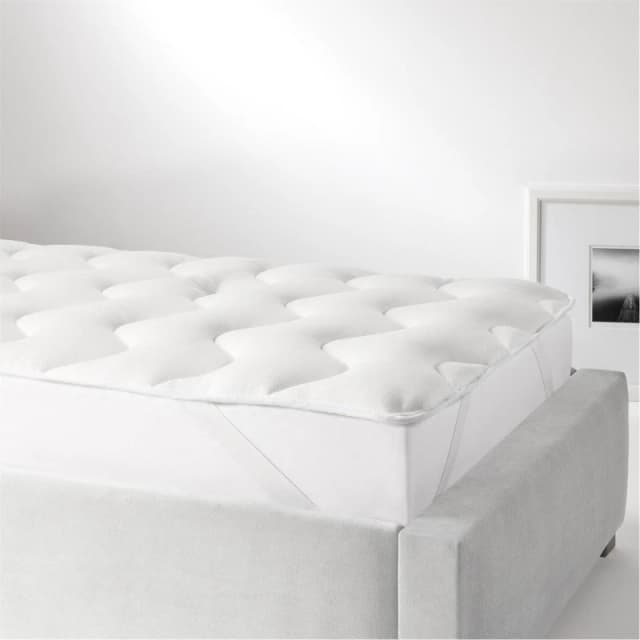 Snuggledown Scandi Knitted 2.5cm Mattress Topper - White White Double