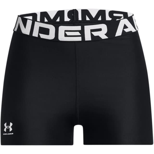 Under Armour Womens HeatGear Authentics Shorty Shorts L- Waist 31 - 34' Black 1383629-001-L
