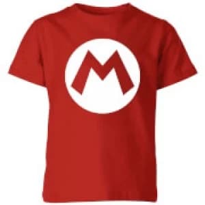Nintendo Super Mario Logo Kid's T-Shirt - Red - 11-12 Years