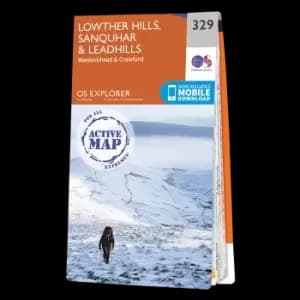 Map of Lowther Hills, Sanquhar & Leadhills