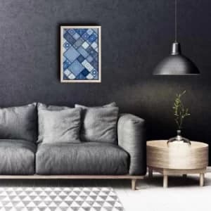 KCT-033 Multicolor Decorative Framed MDF Painting