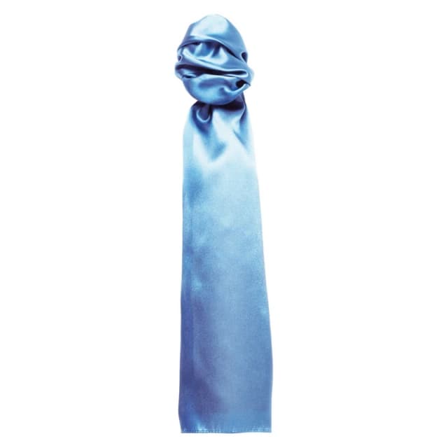 Premier Premier Men Colours Plain Scarf in Mid Blue Mid Blue One Size Male 5063470683307