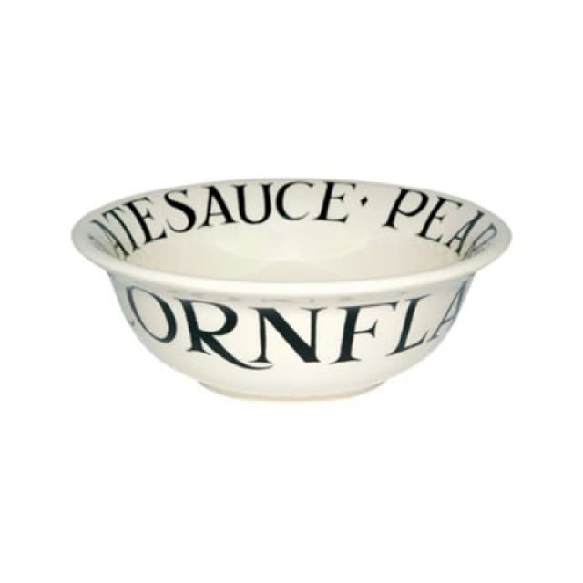 Breakfast Bowl: 16Cm Cereal Bowl Emma Bridgewater Black Toast, Ceramic