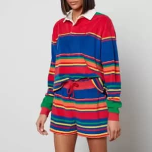 Polo Ralph Lauren Womens Stripe Rugby Polo Shirt - Multi - M