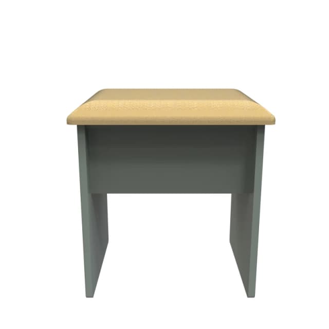 Moderna Matt Green Wooden Dressing Table Stool