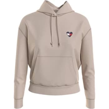 Tommy Jeans Boxy Heart OTH Hoodie - SMOOTH STNE ABI