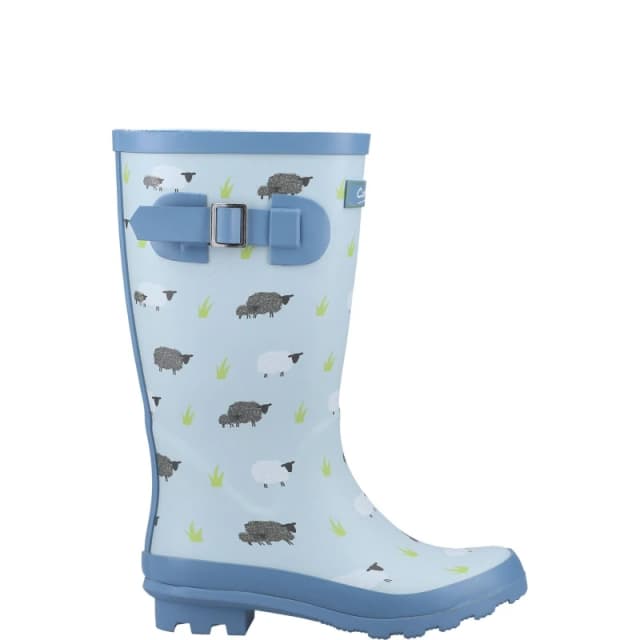 Cotswold Boys Farmyard Memory Foam Wellington UK Size 1 (EU 33) Sheep COT781-SHEEP-1