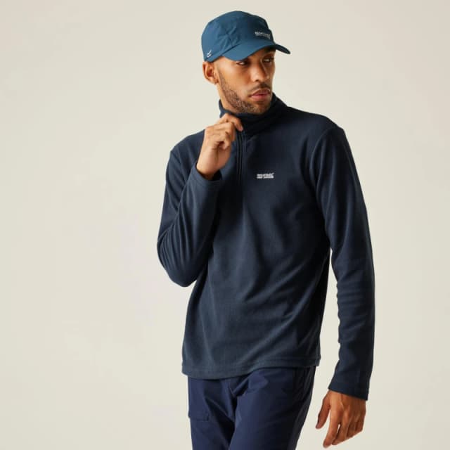 Regatta Mens Thompson Half Zip Lightweight Walking Fleece Jacket 4XL- Chest UK 52-54' (132-137cm) Navy RMA021-540-4XL