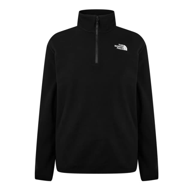 The North Face 100 Glacier Quarter Zip Fleece Mens TNF Black male Large