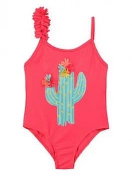 Billieblush Girls Cactus Swimsuit - Fuchsia