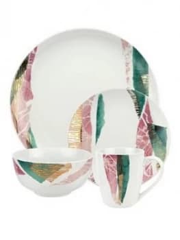 Torn Porcelain 16 Piece Dinner Set
