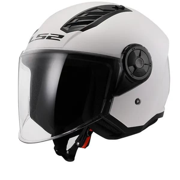LS2 OF616 Airflow II Solid Gloss White 06 Jet Helmet Size L