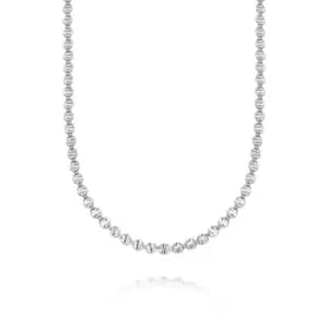 Daisy London 925 Sterling Silver Treasures Sunburst Chain Necklace Sterling Silver