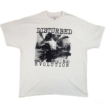 Disturbed - Sketch Unisex Medium T-Shirt - White