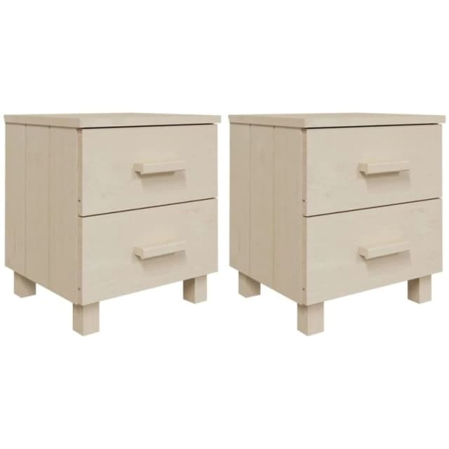 VIDAXL Bedside Cabinets hamar 2 pcs Honey Brown 40x35x44.5cm Solid Wood Vidaxl 8720286817544