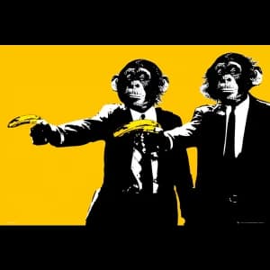 Monkeys Bananas Maxi Poster