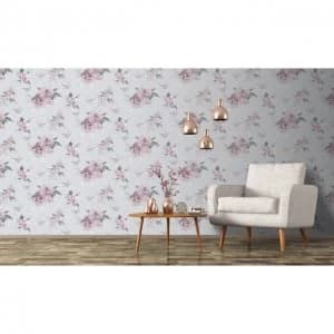 Fresco Pink Daphney Floral Wallpaper