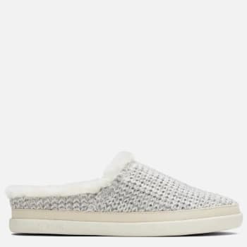 TOMS Womens Sage Vegan Mule Slippers - White - UK 4