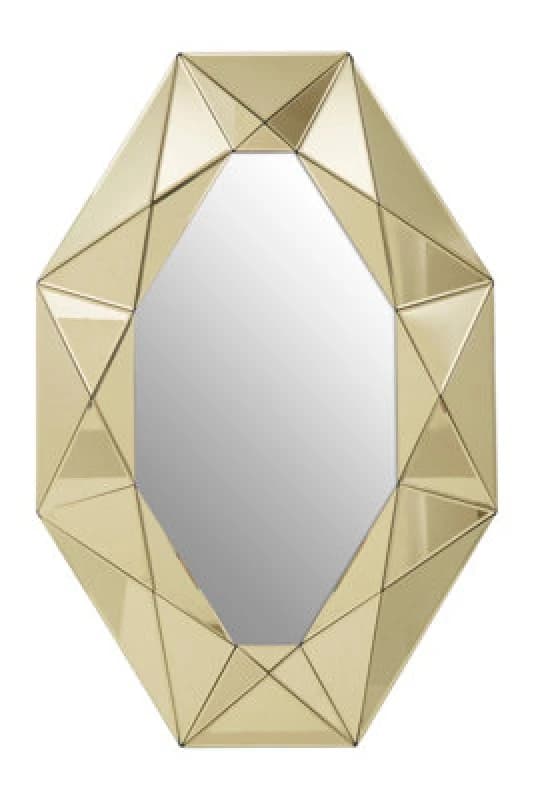 Orsina Gold Frame Contemporary Wall Mirror