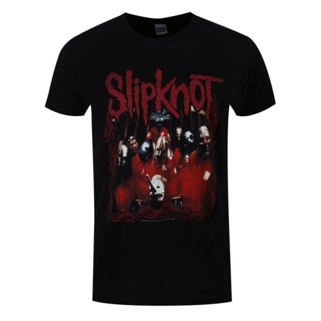 Slipknot Mens Band Frame T-Shirt in Black Size: Large Black Male L