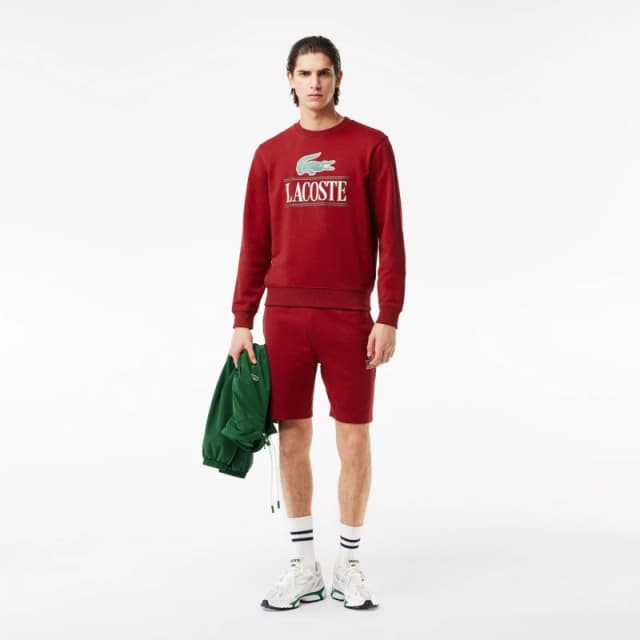Lacoste Crocodile Sweatshirt - Red Red XS