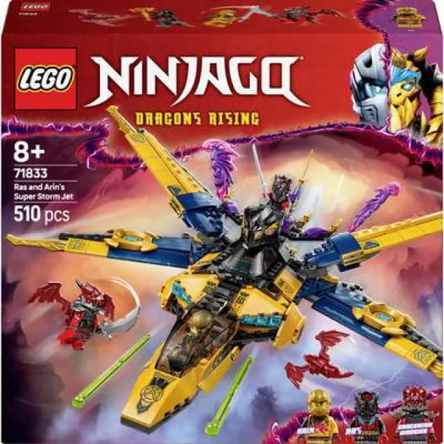 LEGO LEGO NINJAGO Ras and Arin's Super Storm Jet Ninja Toy 71833