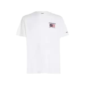 Tommy Jeans Tjm Clsc Athletic Flag Tee - White