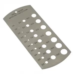 Drill Gauge Metric 1-13MM