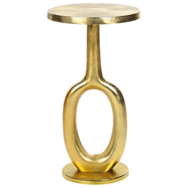 Beliani Side Table Apiti Metal Gold