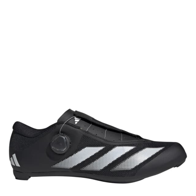adidas Mens Tempo Stripes Boa Road Cycling Shoes Core Black male 6 (39.3)