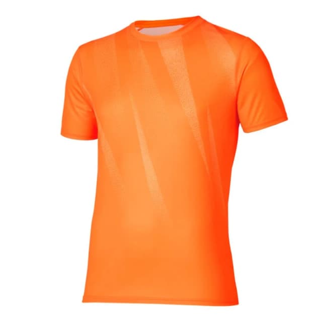 Mizuno Core Graphic Short Sleeve Orange T-Shirt, Size L