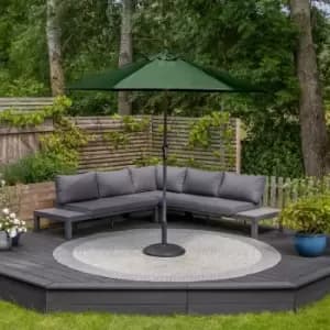 Harbour Lifestyle Triton 2.5M Aluminium Parasol - Green