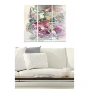 MDF13394487 Multicolor Decorative MDF Painting (3 Pieces)