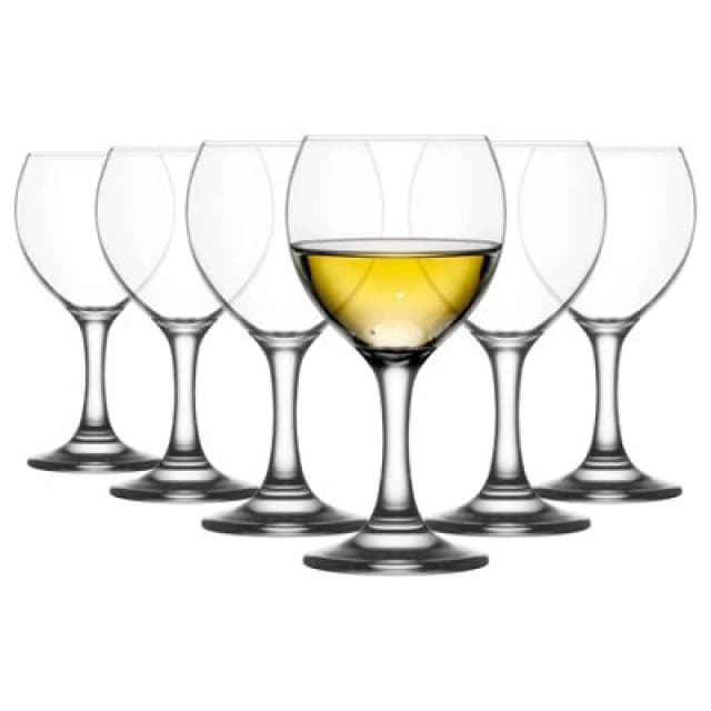 LAV Misket White Wine Glasses - 210ml - Pack of 6 Clear unisex