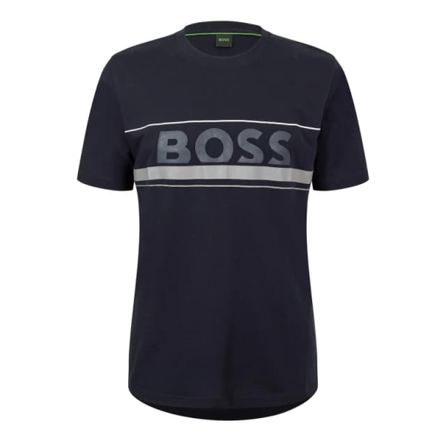 Boss Mens HBG Zone Signature Logo T-Shirt Dark Blue male M