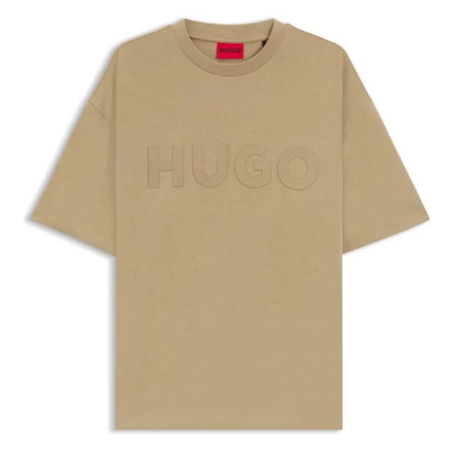 Hugo Dinkee Oversized Fit T-Shirt Beige male XS