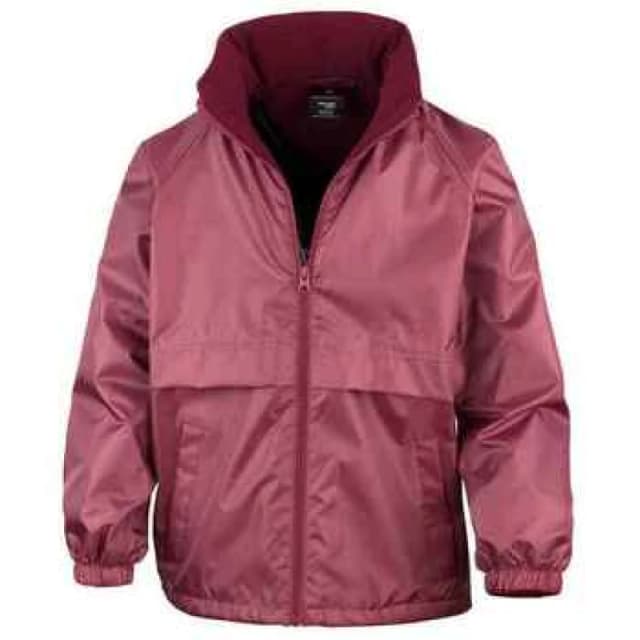 Result Core Fleece Lined Jacket in Burgundy Size: 3-4 Years Burgundy Unisex 3-4 Years