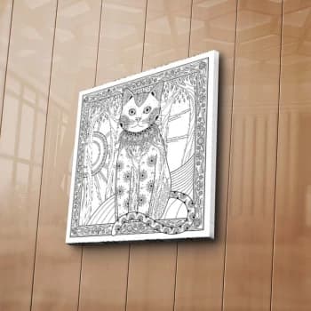 BOYA-56 - No Pen Multicolor Paintable Decorative Canvas Painting