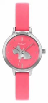 Radley Womens Bright Pink Leather Strap Pink Dial Watch