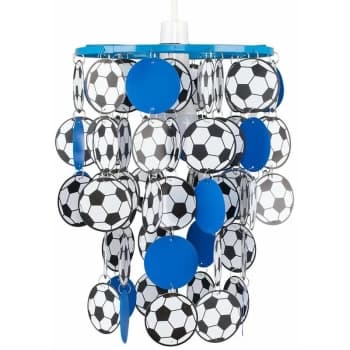Minisun - Boys Football Bedroom Ceiling Pendant Light Shade - Blue