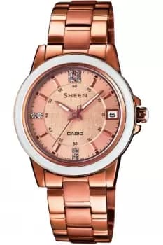 Ladies Casio Sheen Watch SHE-4512PG-9AUER