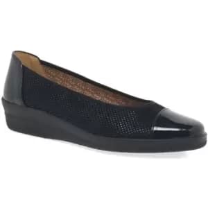 Gabor Petunia Womens Patent Accent Low Heeled Pumps womens Shoes (Pumps / Ballerinas) in Blue,3,3.5,4,4.5,5,5.5,6,6.5,7,7.5,8,9