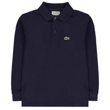 Lacoste Lacoste Long Sleeve Polo Junior Boys - Blue