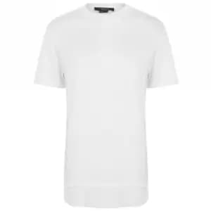 TWENTY Dawson Long Line T Shirt - White