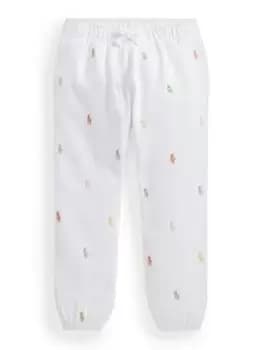 Ralph Lauren Girls Jogpants - White, Size Age: 12-14 Years=L, Women