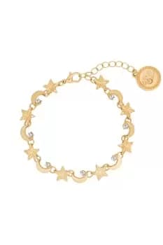Gold Delicate 'Star & Moon' Bracelet