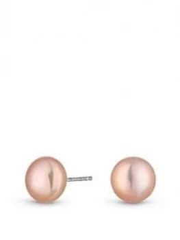 Simply Silver Sterling Silver 925 Freshwater Pearl Pink Pearl