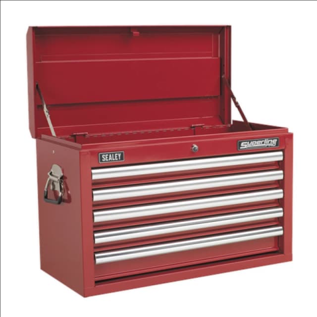 Sealey AP33059 Superline pro Topchest 5 Drawer - Red - Sealey 5051747470484